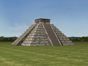 photoreal mayan temple 3D Model