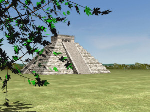 photoreal mayan temple Model 3D