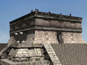 photoreal mayan temple 3D Model