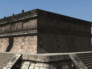 photoreal mayan temple 3D Model