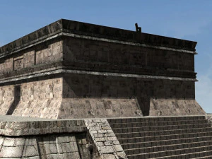 photoreal mayan temple 3D Model