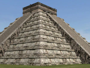 photoreal mayan temple 3D Model
