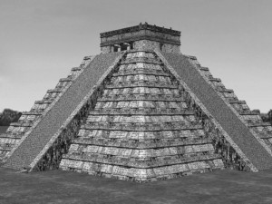 photoreal mayan temple Model 3D