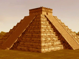 photoreal mayan temple 3D Model