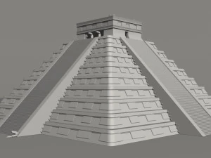 photoreal mayan temple 3D Model