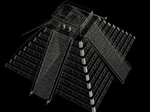 photoreal mayan temple Model 3D