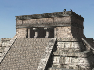 photoreal mayan temple Model 3D