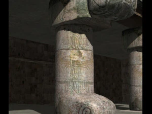 photoreal mayan temple 3D Model