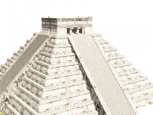 photoreal mayan temple 3D Model
