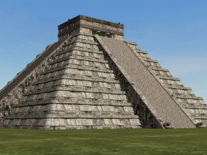 photoreal mayan temple 3D Model