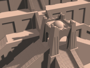 the accurate ziggurat of ur 3D Model