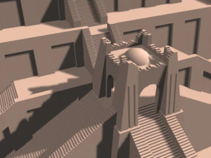 the accurate ziggurat of ur 3D Model