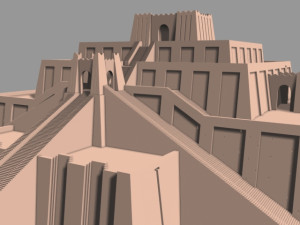the accurate ziggurat of ur 3D Model