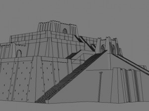 the accurate ziggurat of ur 3D Model