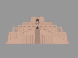 the accurate ziggurat of ur 3D Model