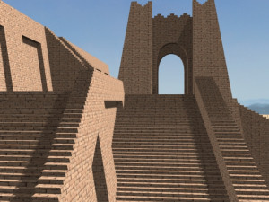 the accurate ziggurat of ur 3D Model