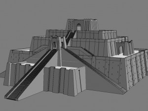 the accurate ziggurat of ur 3D Model