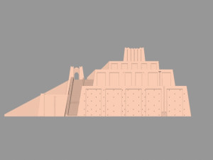 the accurate ziggurat of ur 3D Model