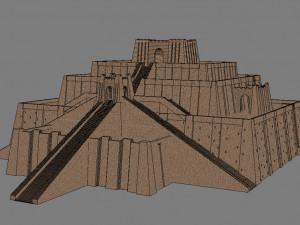 the accurate ziggurat of ur 3D Model