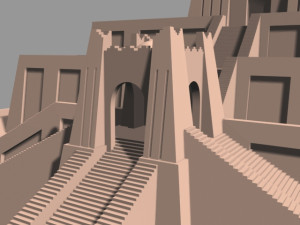 the accurate ziggurat of ur 3D Model