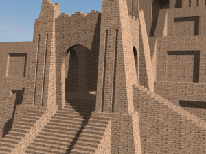 the accurate ziggurat of ur 3D Model