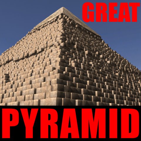 the great pyramid 3D Model .c4d .max .obj .3ds .fbx .stl .blend 