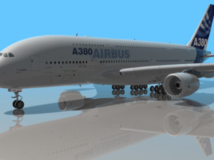 most real airbus a 380 3D Model