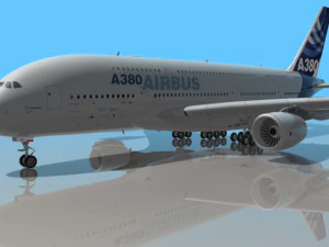 most real airbus a 380 3D Model