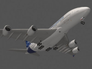 most real airbus a 380 3D Model