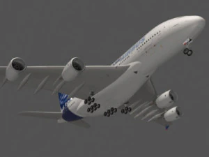 most real airbus a 380 3D Model
