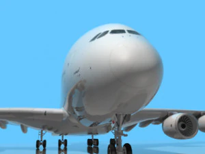 most real airbus a 380 3D Model