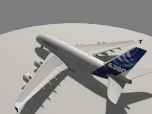 most real airbus a 380 3D Model
