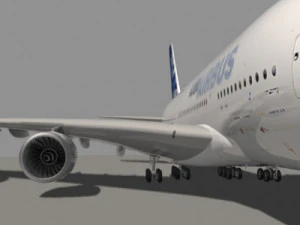 most real airbus a 380 3D Model