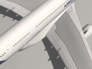 most real airbus a 380 3D Model