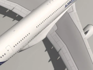 most real airbus a 380 3D Model