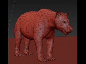 best bear - 3d animated brown bear Model 3D