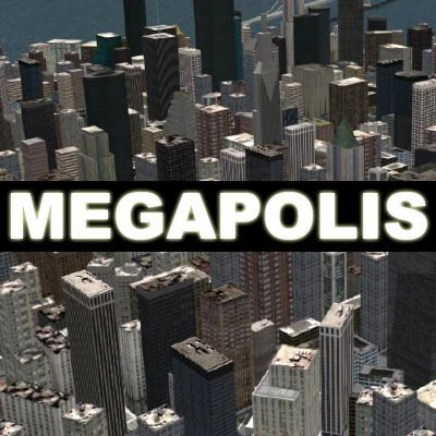 megapolis 3D Model .c4d .max .obj .3ds .fbx .stl .blend 