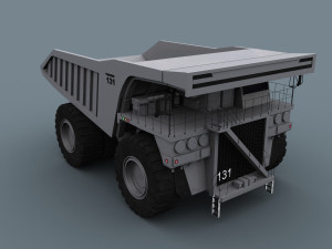 your dump truck - 3d animated truck model Model 3D
