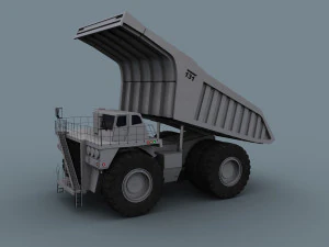 your dump truck - 3d animated truck model 3D Model