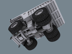 your dump truck - 3d animated truck model Model 3D