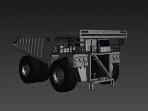your dump truck - 3d animated truck model Model 3D