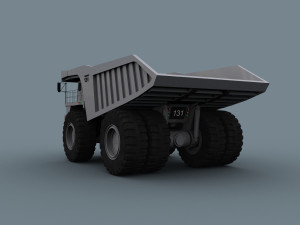 your dump truck - 3d animated truck model Model 3D