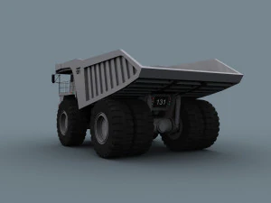 your dump truck - 3d animated truck model 3D Model