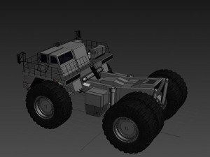 your dump truck - 3d animated truck model Model 3D