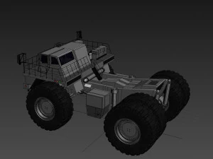 your dump truck - 3d animated truck model 3D Model