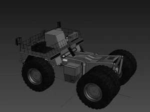 your dump truck - 3d animated truck model 3D Model