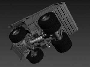 your dump truck - 3d animated truck model Model 3D