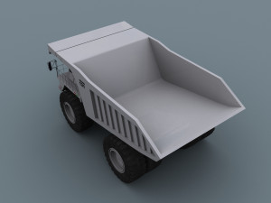 your dump truck - 3d animated truck model Model 3D