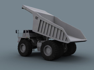 your dump truck - 3d animated truck model Model 3D