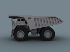 your dump truck - 3d animated truck model Model 3D